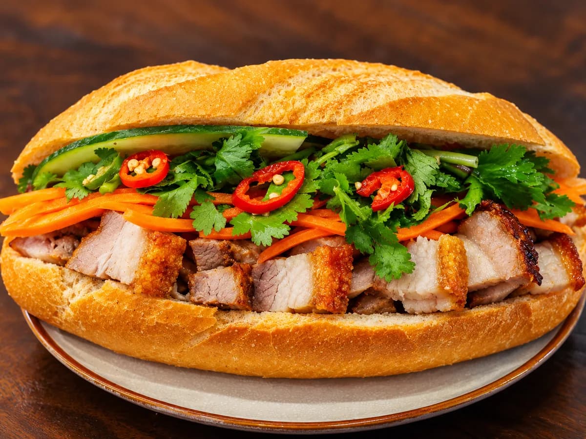 Crispy Roast Pork Bánh Mì